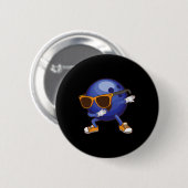 Grappig Dabbing Bowling Cadeau Voor Bowler Danser Ronde Button 5,7 Cm (Voorkant /achterkant)