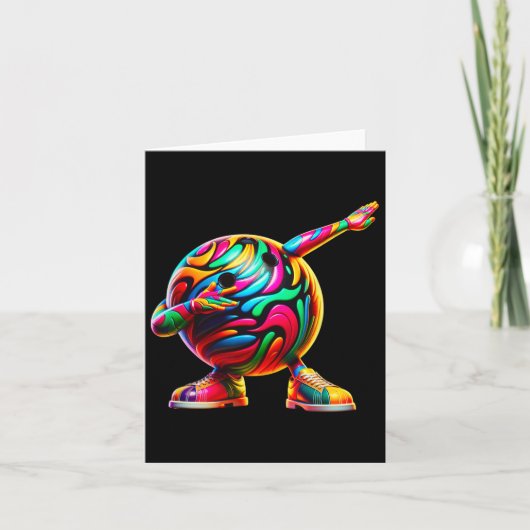 Grappig Dabbing Bowling LL Bowler Bowling Lover Kaart (Voorkant)