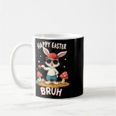 Grappig Dabbing Bunny Happy Easter Bruh Koffiemok (Links)