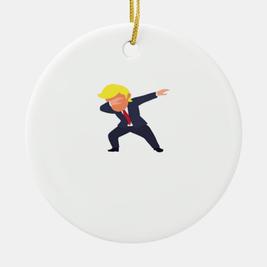 Grappig Dabbing Design Classic Keramisch Ornament (Voorkant)