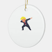 Grappig Dabbing Design Classic Keramisch Ornament (Links)