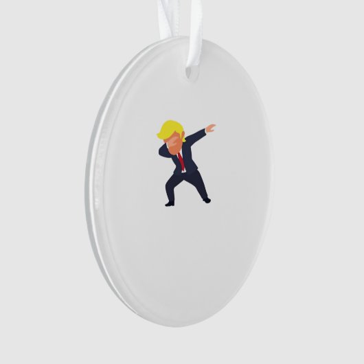 Grappig Dabbing Design Classic Ornament (voorkant)