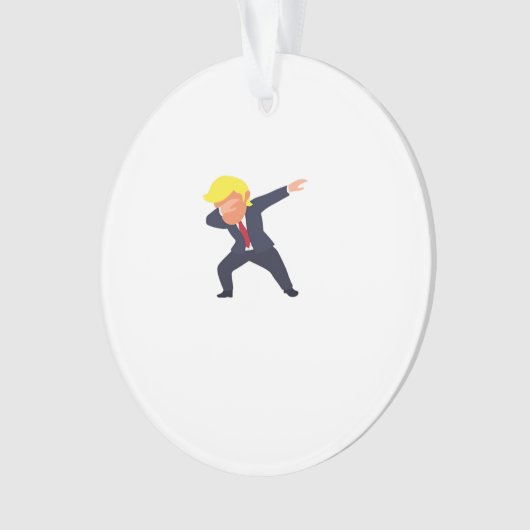 Grappig Dabbing Design Classic Ornament (voorkant)