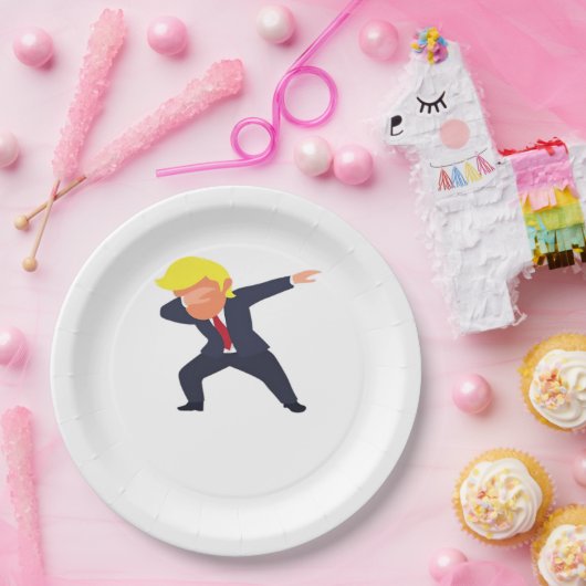 Grappig Dabbing Design Classic Papieren Bordje (Feest)