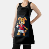 Grappig Dabbing Hond Rusland Voetbal Jersey Russis Schort (Insitu)