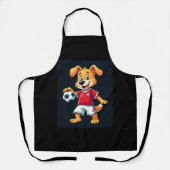 Grappig Dabbing Hond Rusland Voetbal Jersey Russis Schort (Voorkant)