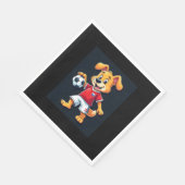 Grappig Dabbing Hond Rusland Voetbal Jersey Russis Servet (Hoek)