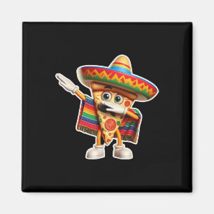 Grappig Dabbing Mexicaanse Pizza Dance Food Lover  Magneet