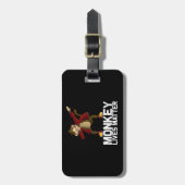 Grappig Dabbing Monkey Bagagelabel (Voorkant verticaal)