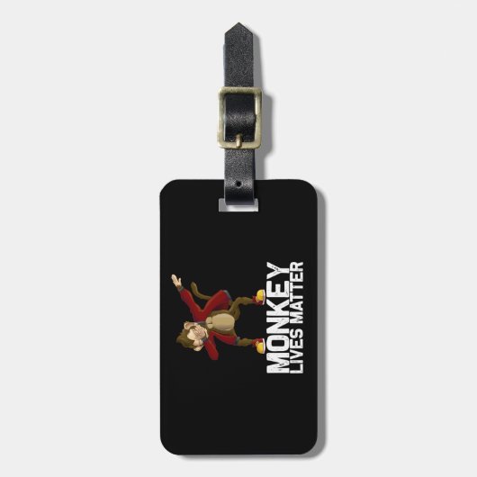 Grappig Dabbing Monkey Bagagelabel (Voorkant verticaal)