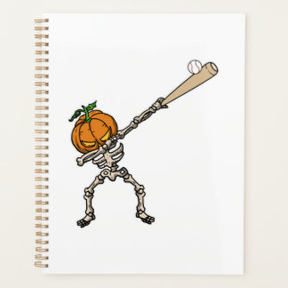 Grappig Dabbing Pompoen Hoofd Honkbal Cadeau Idee Planner