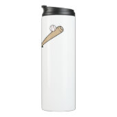 Grappig Dabbing Pompoen Hoofd Honkbal Gift Idee Thermosbeker (Geroteerd rechts)