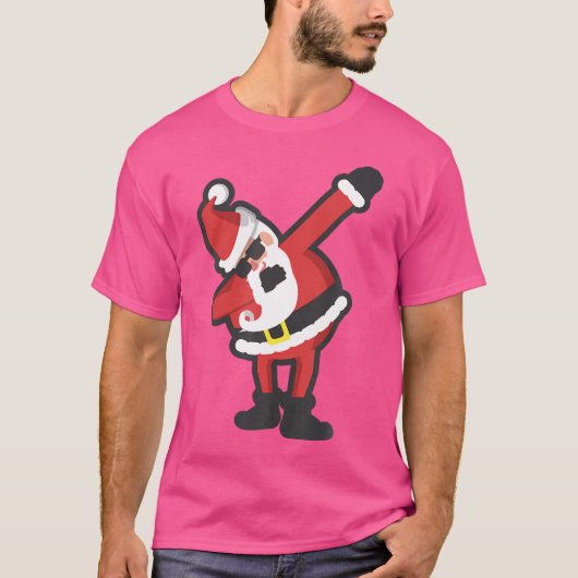 Grappig Dabbing Santa Hip Hop Christmas Dab T-shirt (Voorkant)