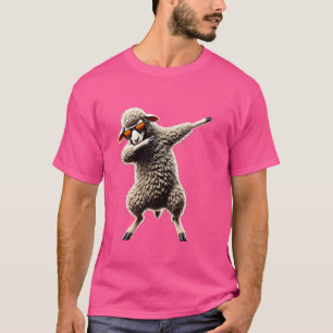 Grappig Dabbing Schaap Boerderij Dab Fun Dierenvri T-shirt