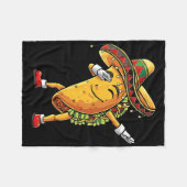 Grappig Dabbing Taco Cinco de Mayo Kind Boy Mannen Fleece Deken (Voorkant (Horizontaal))