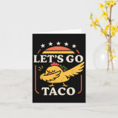 Grappig Dabbing Taco Let's Go Taco 1 Kaart (Gele Bloem)