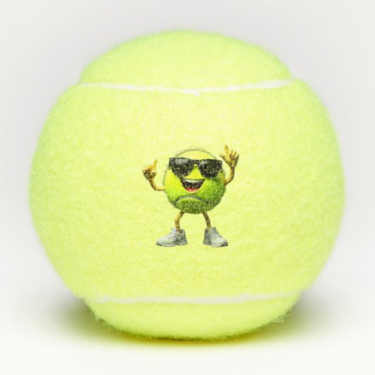 Grappig Dabbing Tennisbal Sportspeler Tennisballen (Voorkant)