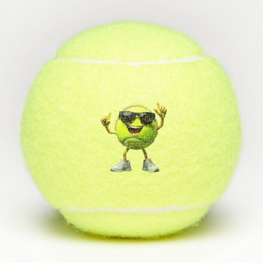 Grappig Dabbing Tennisbal Sportspeler Tennisballen (Voorkant)