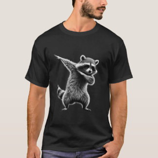 Grappig Dabbing Wasbeer Cool Dab Fun Dierenvriend T-shirt