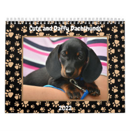 Grappig Dachshund Foto's Aangepast tekstgeluid Kalender