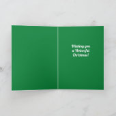 Grappig Dachshund Het is de meest waanzinnige tijd Feestdagen Kaart (Binnen)