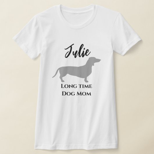 Grappig Dachshund Lange Tijd Hond Moeder T-Shirt (Laagn)