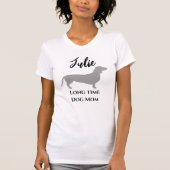 Grappig Dachshund Lange Tijd Hond Moeder T-Shirt (Voorkant)