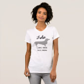Grappig Dachshund Lange Tijd Hond Moeder T-Shirt (Voorkant volledig)
