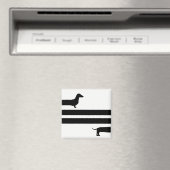 Grappig Dachshund silhouet Magneet (Insitu (Vaatwasser))