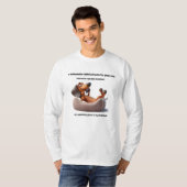 Grappig Dachshund Telemarketer T-shirt (Voorkant volledig)