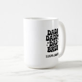 Grappig Dada Daddy Papa Bruh Vaders dag cadeau voo Koffiemok (Voorkant rechts)