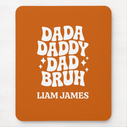 Grappig Dada Daddy Papa Bruh Vaders dag cadeau voo Muismat (Voorkant)