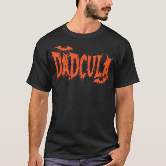 Grappig Dadcula Halloween Dad Kostuum Bat Vampire T-shirt (Voorkant)