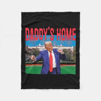 Grappig Daddys Home Trump Roze 2024 Neem Amerika t Fleece Deken