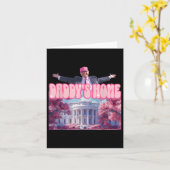 Grappig Daddys Home Trump Roze 2024 Neem Amerika t Kaart (Gele Bloem)