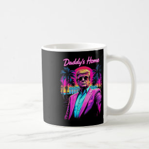 Grappig Daddys Home Witte Huis Trump Roze 2024 Koffiemok