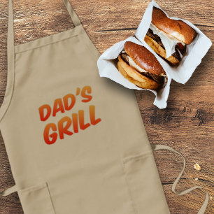 Grappig Dad's Grill Achtertuin BBQ Party Mannen Sc Standaard Schort