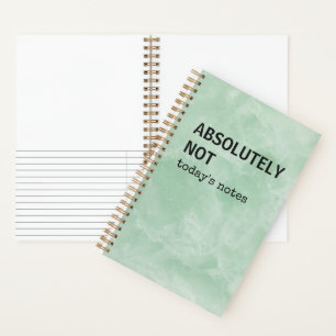 Grappig dagboek Absoluut niet Notitieboek