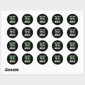 Grappig Dagelijkse Trash Magic Quote Kostuum Vuiln Ronde Sticker (Vel)