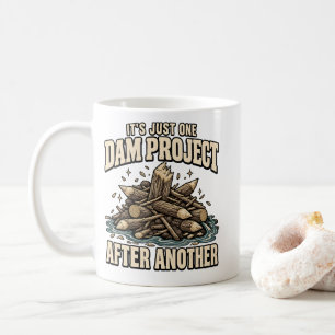Grappig Dam Project Bever Pun T-Shirt Koffiemok