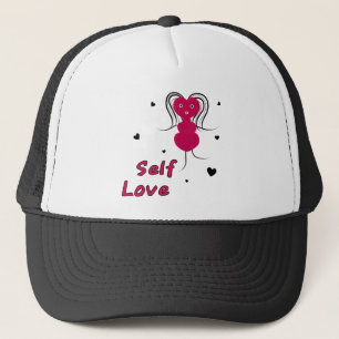 Grappig dame hart trucker pet