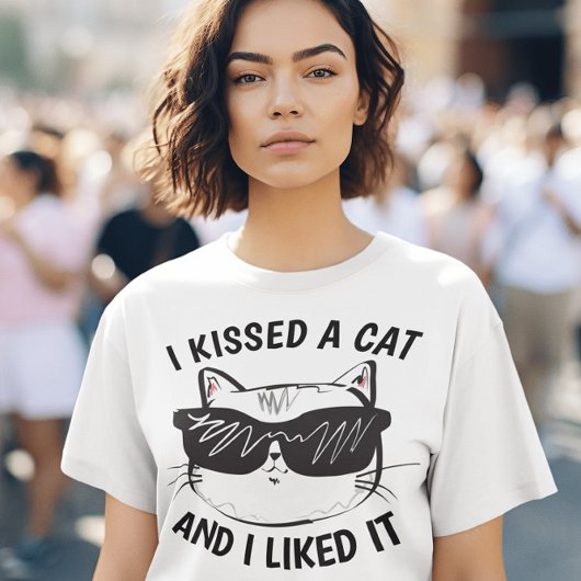 Grappig Dames Cat T-Shirts, ik heb een KAT-LIKED. T-shirt