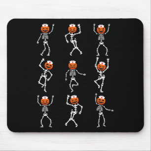 Grappig Dancing Skeleton Nurse Halloween Healthcar Muismat