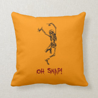 Grappig Dancing Skeleton Oh Snap Kussen