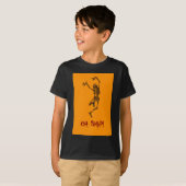Grappig Dancing Skeleton Oh Snap T-shirt (Voorkant volledig)
