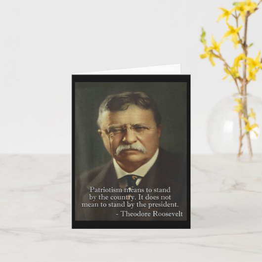 Grappig Dank Meme Design Theodore Teddy Roosevelt  Kaart (Gele Bloem)