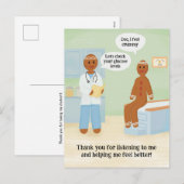 Grappig dank u dokter vakantie Kerstmis Feestdagenkaart (Voorkant / Achterkant)