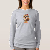 Grappig Dankbaar Thanksgiving Turkije T-shirt (Voorkant)