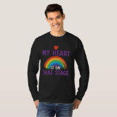 Grappig dansen mijn hart is op dat podium danser t-shirt (Voorkant volledig)