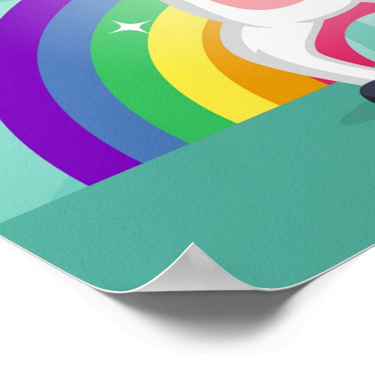 Grappig dansend dierlijk Poster (Hoek)